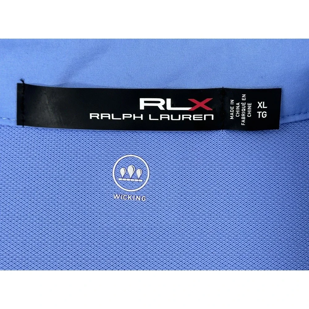 NEW $89 RALPH LAUREN RLX The Biltmore Blue Polo Shirt‎ Size XL Short Sleeves NWT